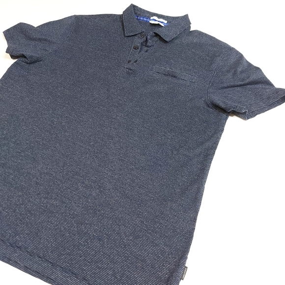 Calvin Klein Lrg. Slim Fit Mercerized Cotton Shirt - Picture 10 of 15